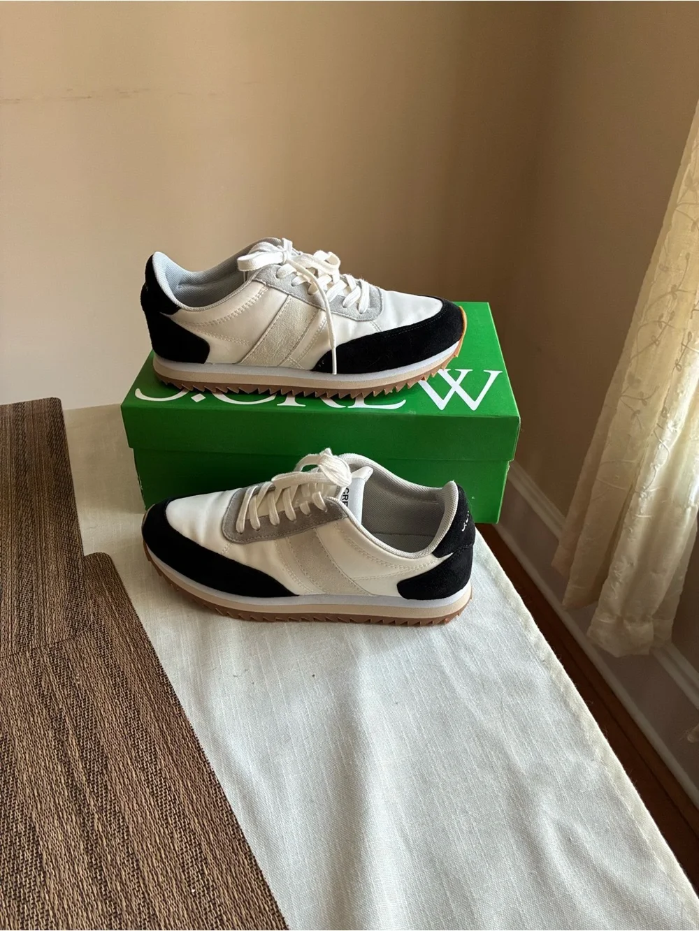 J Crew Sneakers in Black, White, and Gray
